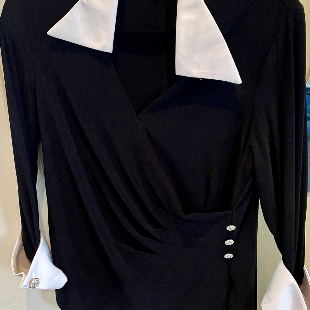 Onyx Nite Black and White Jumpsuit